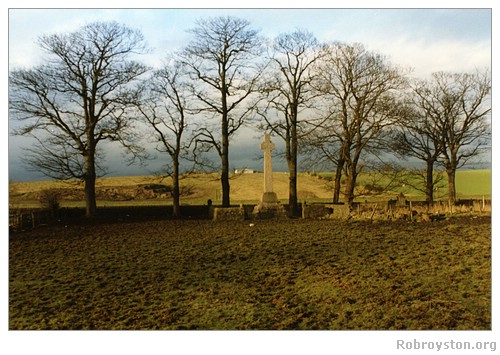 Robroyston Wallace Monument from behind looking north